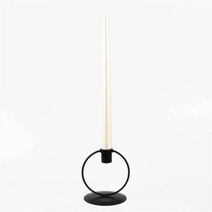 Kaarsenhouder Decoratie - Woonaccessoire - Sfeer Creëren - Creatief Design - 300 Gram - Lichtgrijs