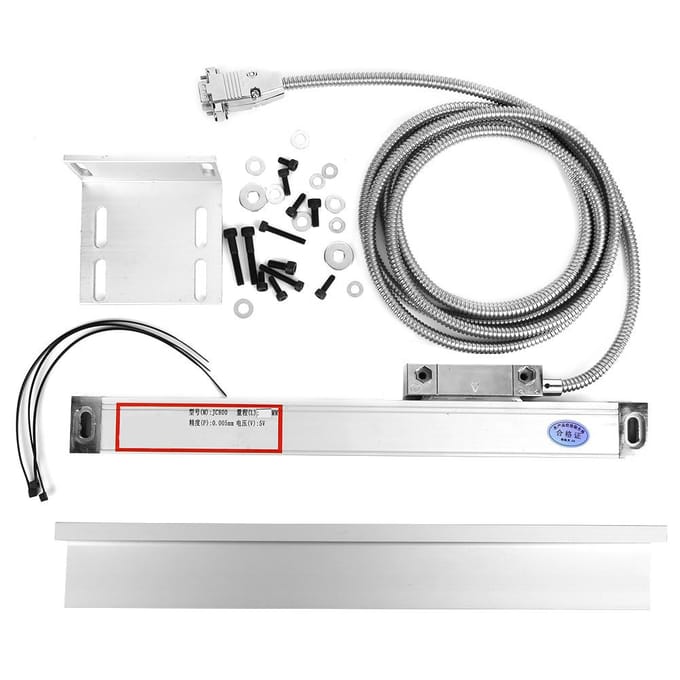 2 PCS Encodeur Linéaire Course 0100mm 0200mm pour JCS9002AEJCS9003AE Affichage Numérique white