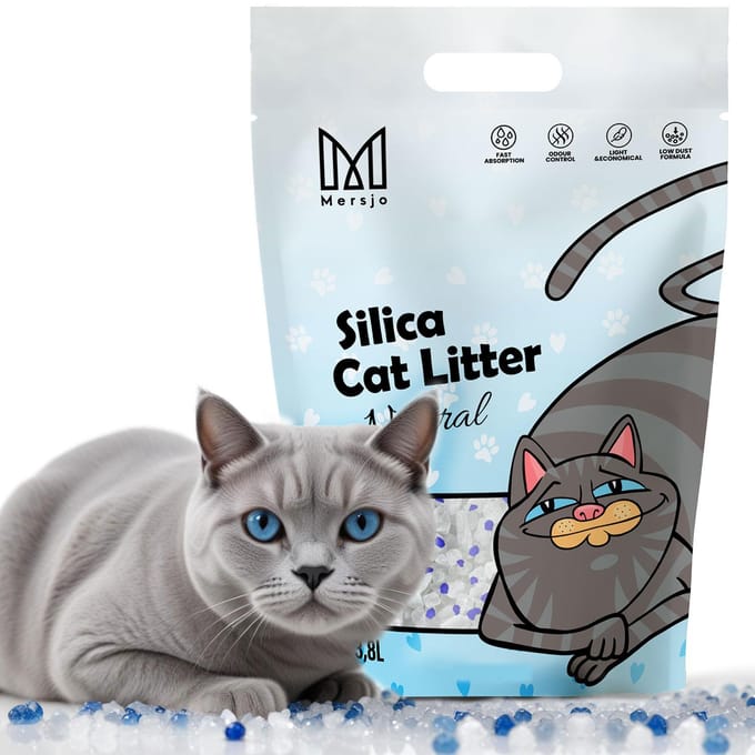 Mersjo Neutral - Kattenbakvulling - 3,8L - Silica - Geurloos