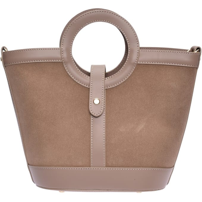 Anna Luchini Beige Rundleer Tas