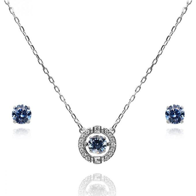 Swarovski 5480485 Ensemble Boucles d'oreilles et Collier Una Sparkling Dance 5480485 gray