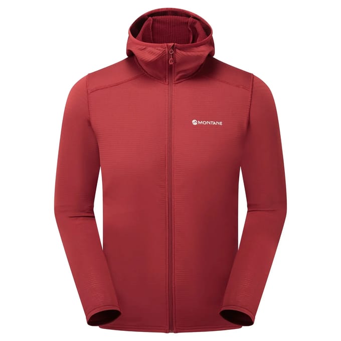 Montane Protium Lite Fleece Met Volledige Rits Rood M Man