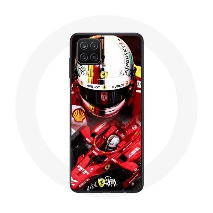 Coque - Samsung - Galaxy A12 - Formule 1 - Sebastian Vettel - Rouge - Souple rouge