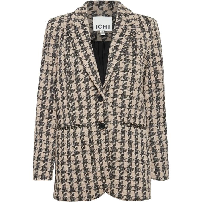 ICHI - IHKATE HOUNDSTOOTH OVERSIZE BL - Dames - Blazers