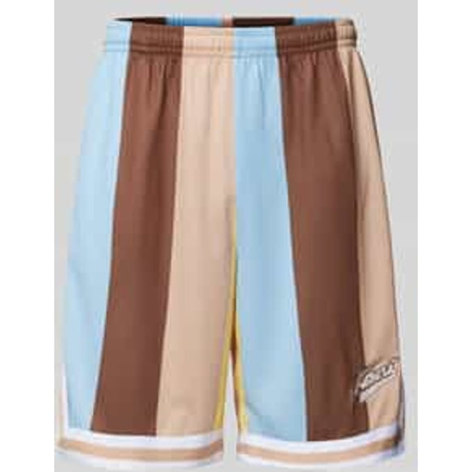 Loose fit korte broek met labelstitching