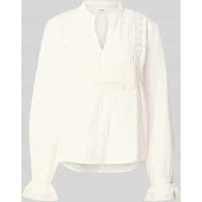 Blouse met gehaakt kant model 'Tamya'