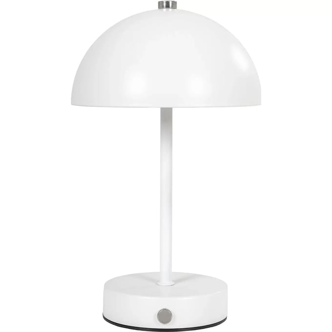 House Nordic Holt Wit LED Tafellamp Oplaadbaar