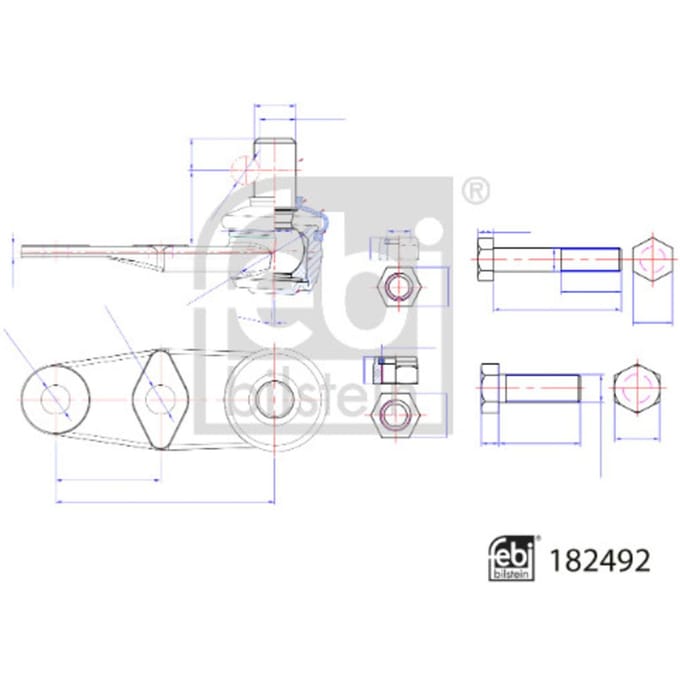 Draagarmverbinding / draagarmpen FEBI BILSTEIN 182492