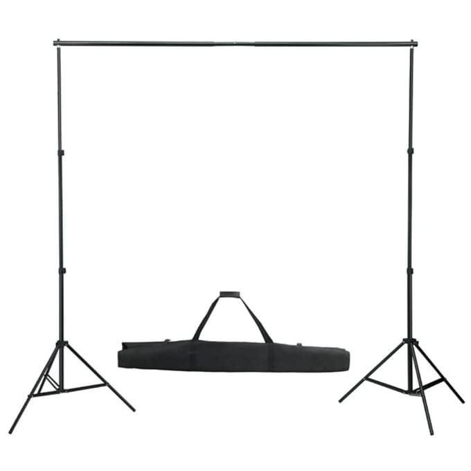 vidaXL - Fotostudioset - met - verlichtingsset, - achtergrond - en - reflector