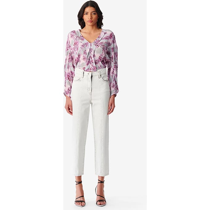 IRO Paris Keoli Light Grey Maat: 34 | Straight Jeans Outlet | Dames | Grijs