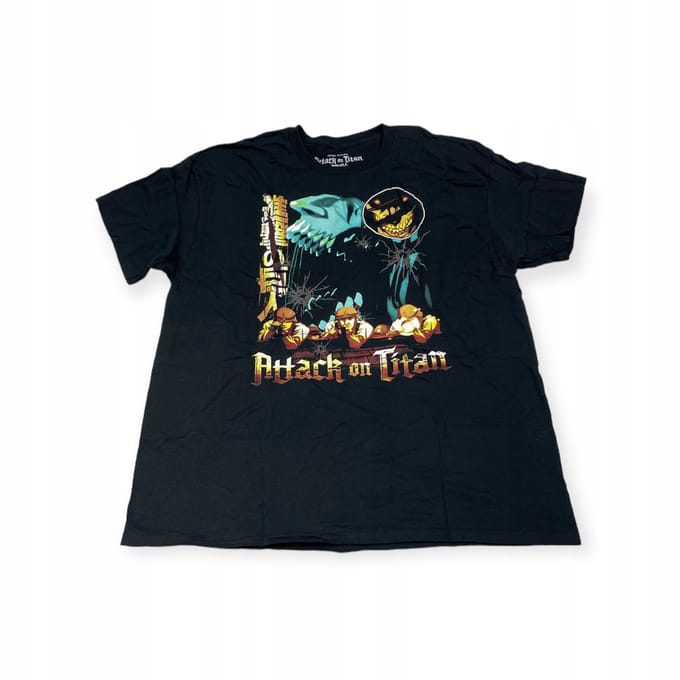 Koszulka T-shirt męski okrągły dekolt SPENCER'S ATTACK ON TITAN L black