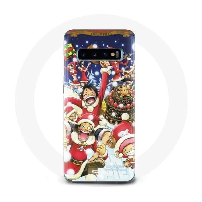 Coque pour Samsung Galaxy S10 One Piece Christmas Day Anime Manga