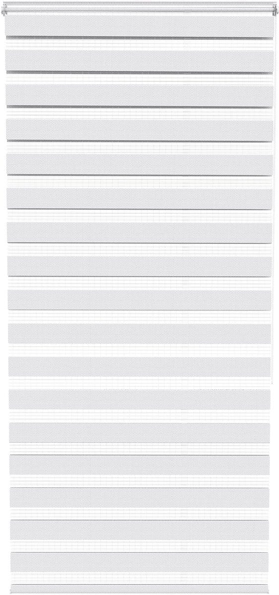 ACXIN Zebra Rollo Klemmfix - Zonder Boren - Lichtdoorlatend en Verduisterend - 100x220cm Wit