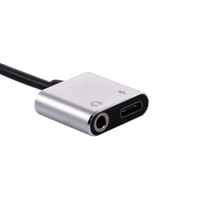 Type C naar 3.5mm Jack Oortelefoon Oplaadkabel USB C Audio Aux Kabel Audio zwart