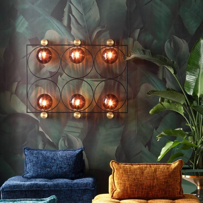 KARE wandlamp Balance Circle, stekker, 122 cm, E27