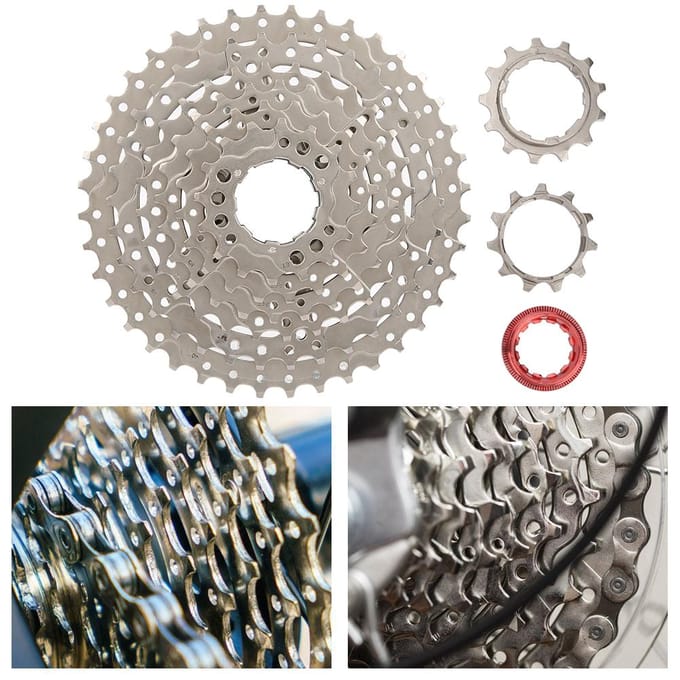 8 Versnellingen 11 40T Mountainbike Stalen Cassette Freewheel Fietsaccessoire Zilver gray