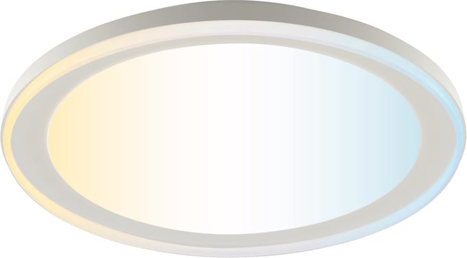 Brilliant Pederson - Plafondlamp - LED 10W - CCT - 3000K-6500K - Dimbaar - Nachtlicht - Timer - Afstandsbediening - Wit