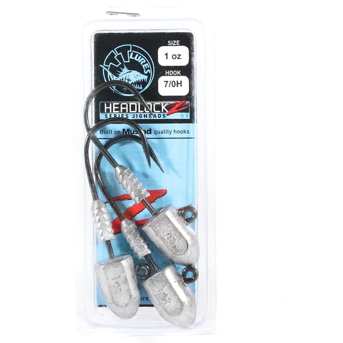 Tackle Tactics TT Headlockz HD Jig Head 1 oz 7/0 H 3/pak (3320)