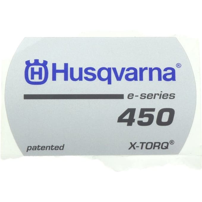 Husqvarna 450e starterkap sticker