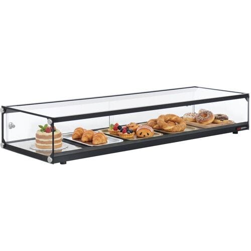 GGM Gastro Aufsatzvitrine - ungekühlt - aus gehärtetem Glas - 1200mm