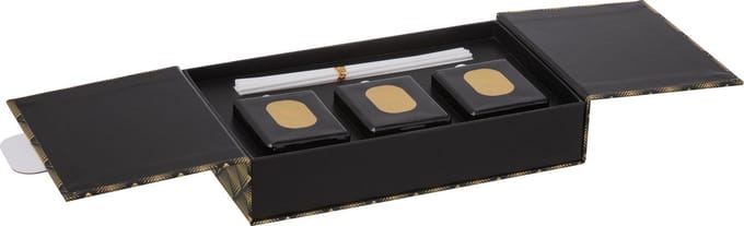 J-Line geurstokjes Midnight Deluxe - Sapphire Amber Tea - zwart/goud - doos van 3