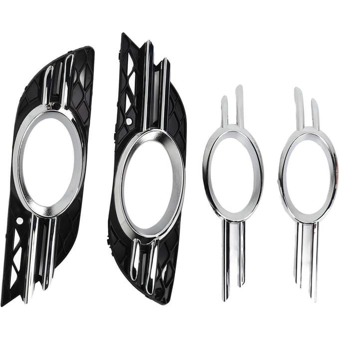 2 STuks Voor Mistlamp Grille Cover Trim 2118850922 Vervanging voor E320 E350 E550 2007?2009 gray