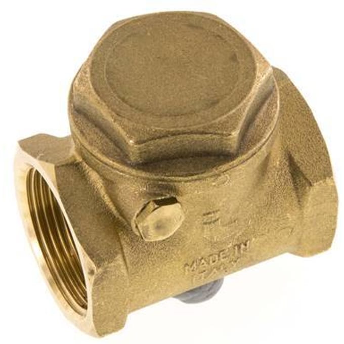 G 1-1/4'' Messing Swing Terugslagklep 10 Bar (145 Psi) NBR Zachte Dichting