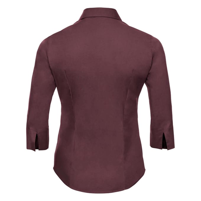 Russell Collectie Dames/Dames 3/4 Mouw Easy Care Gevoelig overhemd (Haven)