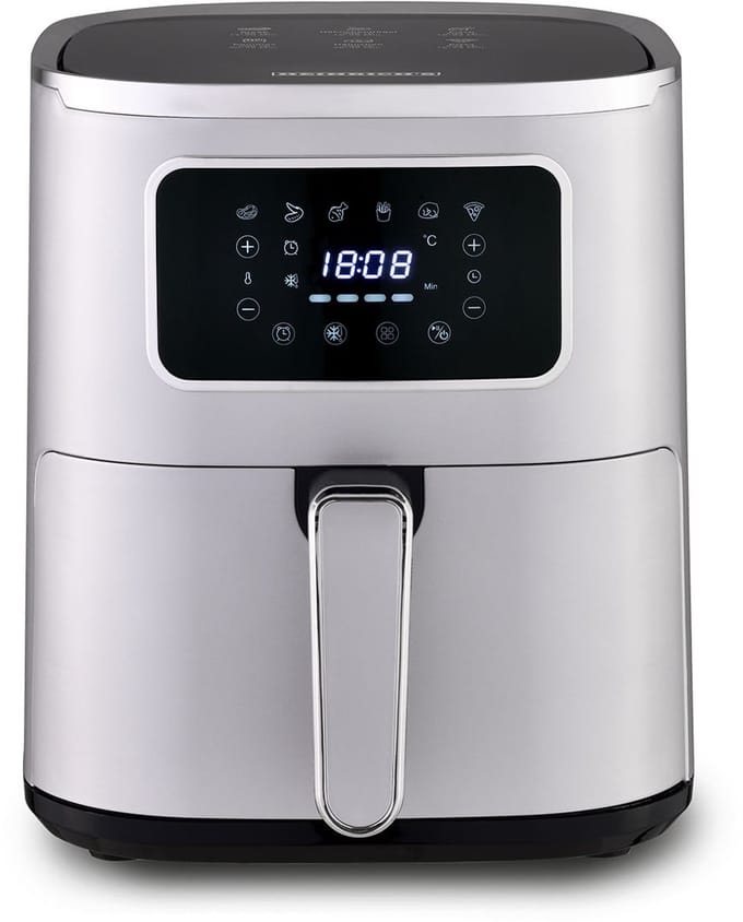Heinrich's HFR 8216 - Heteluchtfriteuse - Airfryer - 5 Liter - Zilver