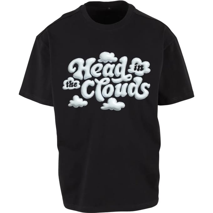 Mister Tee - Head In The Clouds Oversize Heren Tshirt - S - Zwart