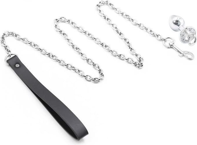 Kiotos - Buttplug Aluminium Met leiband