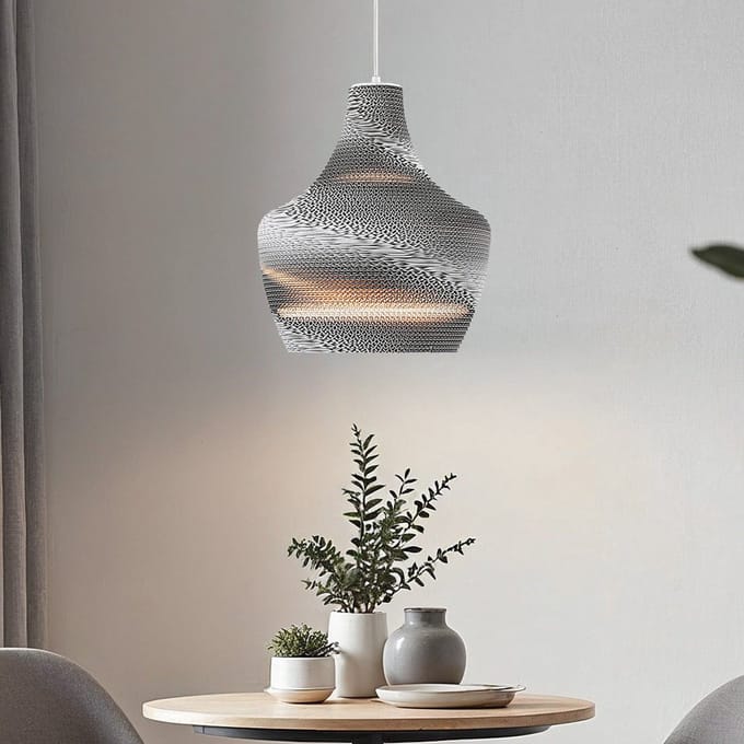 LumenXL Hanglamp Cato - karton - wit