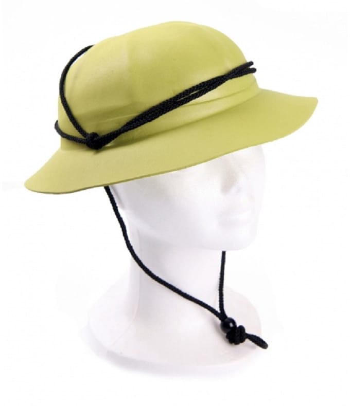 Carnaval Verkleed Safarihelmen voor kinderen - Set van 6x stuks - plastic - Jungle explorer - beige