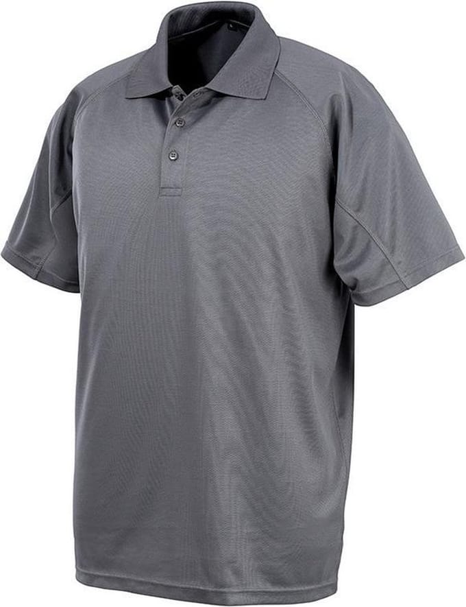Spiro Impact Mens Performance Aircool Polo T-Shirt (Grijs)