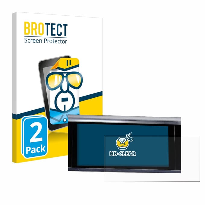 BROTECT - Screenprotector voor Audi Q3 Sportback 35 TFSI Infotainment System - Folie Beschermfolie transparant 2 Stuks