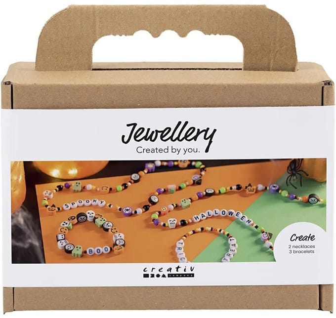 Creativ Company sieraden knutselset Halloween kralen en armbanden.