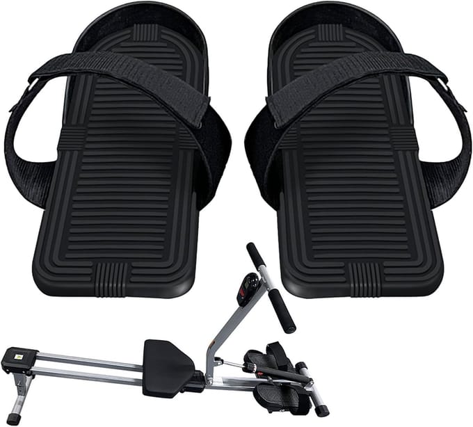 Roeipedalen - Voetlussen - Cardio Training - Verstelbare Stabiliteit - 115 x 26 cm - Zwart
