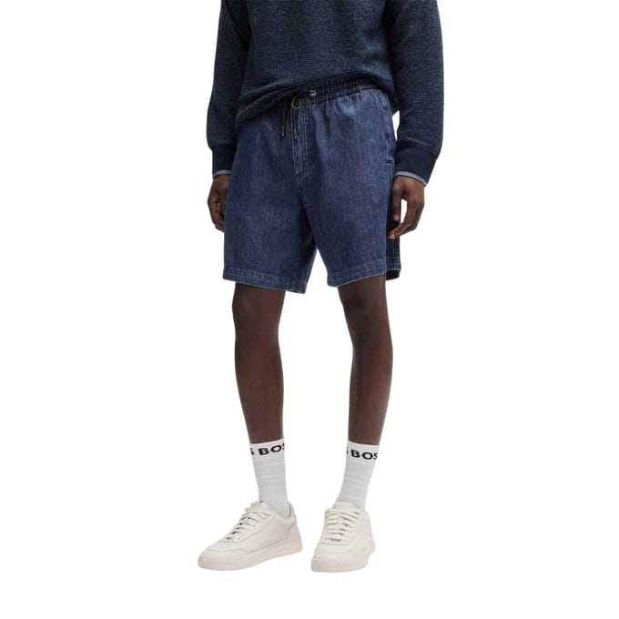 Boss Denim shorts heren (Donkerblauw)