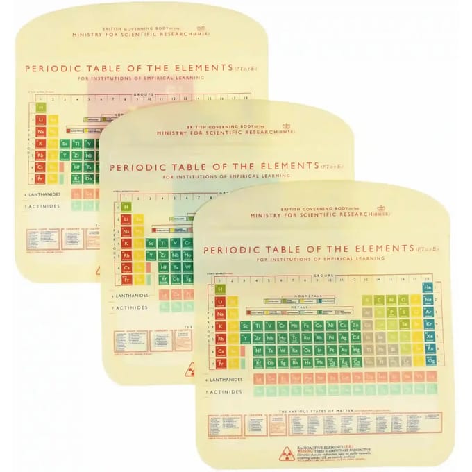 Snackzakje Rex London Periodic Table (x3)