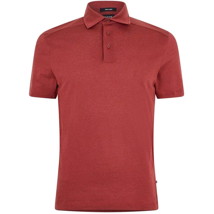 Boss Heren Paino Effen Polo Shirt (Bruin)