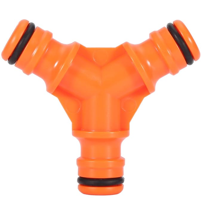 Y-vormige 3-weg slangconnector splitter Tuinwatersplitter(3-weg) orange
