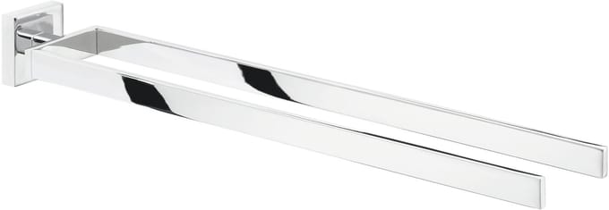 tesa® Deluxxe handdoekhouder, zelfklevend, verchroomd metaal, prachtig design