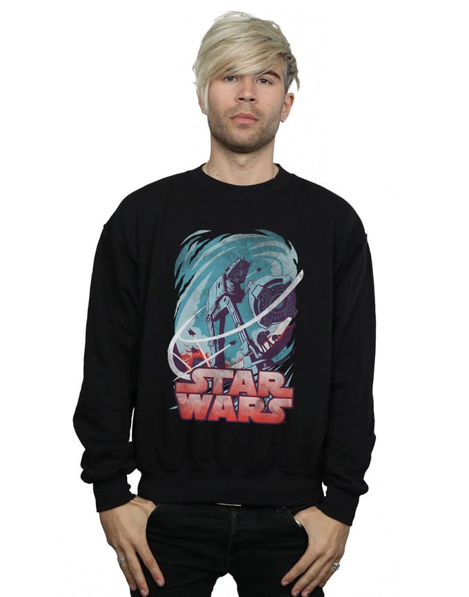 Star Wars Heren Hoth Swirl Sweatshirt (Zwart)
