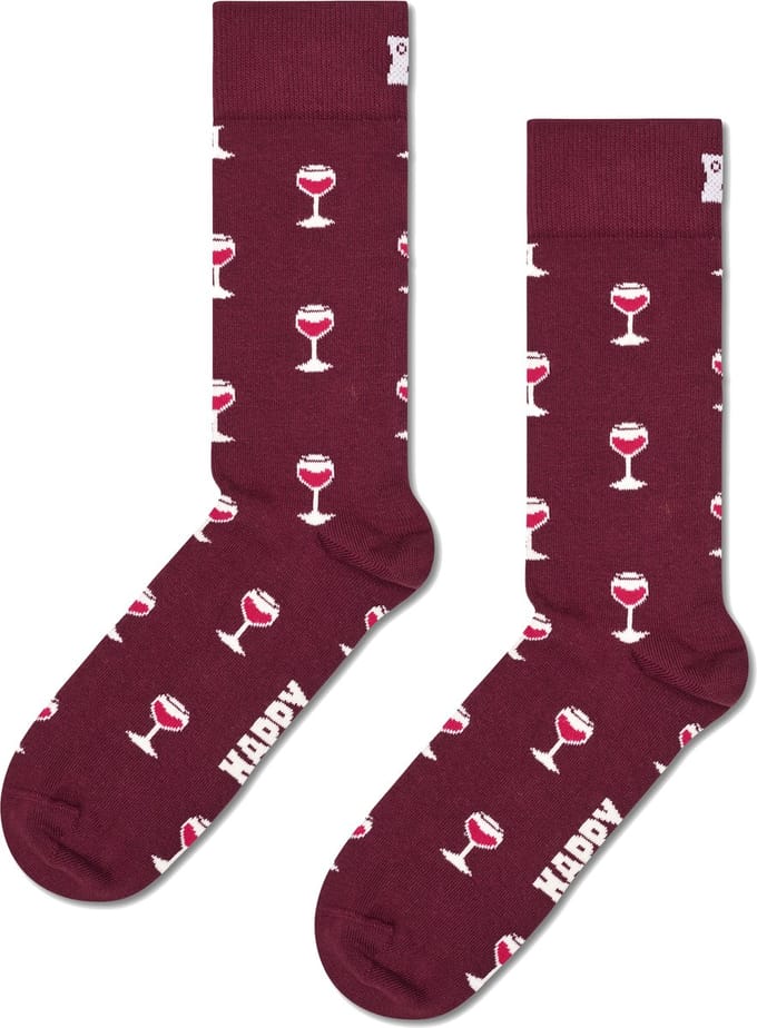Happy Socks Sokken Wine - Maat 41-46 - Heren - Halfhoge sokken