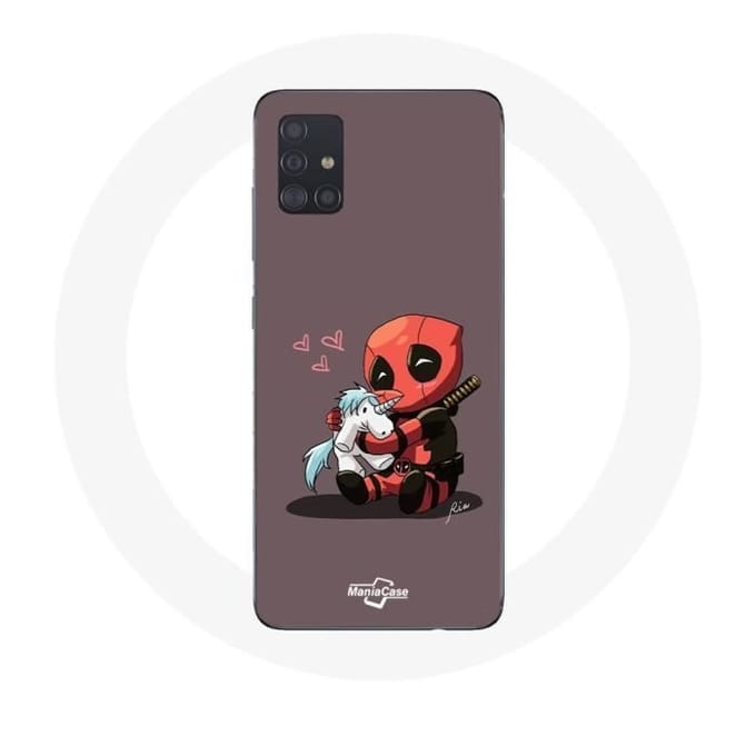 Coque Samsung Galaxy A51 DeadPool Unicorn Licorne