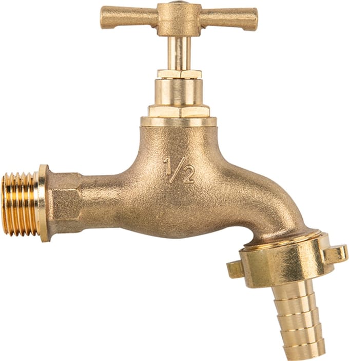 Bradas - Buitenkraan - Mosiëum - 1/2" x 3/4" - Met Kogelkraan