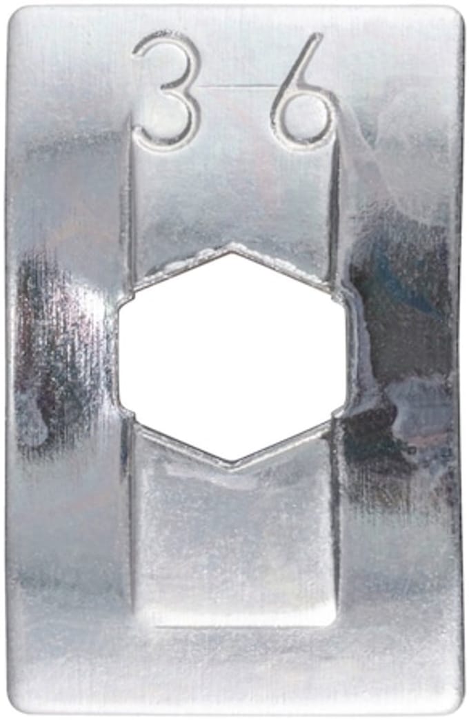 Wurth - Gebogen verenstaal moer - Veermoer, type 1 Plat model x 100 st
