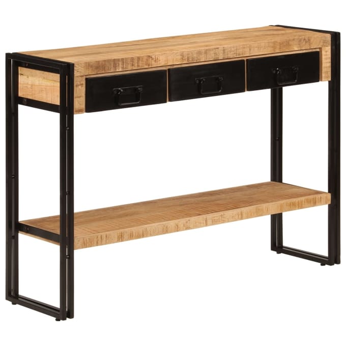 vidaXL - Wandtafel - 110x30x76 - cm - massief - mangohout