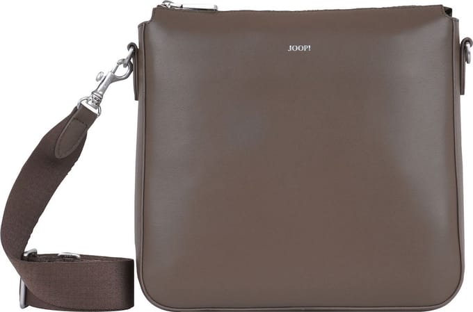 JOOP! Leren Schoudertas Sofisticato 1.0 Jasmina Shoulderbag Falcon Donkerbruin