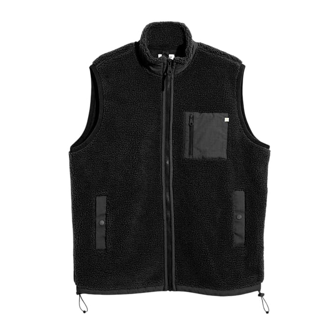 Farah Heren Grant Fleece Gilet (Zwart)